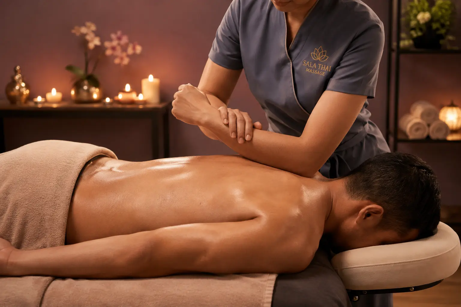 Couples deep tissue massage for tension relief